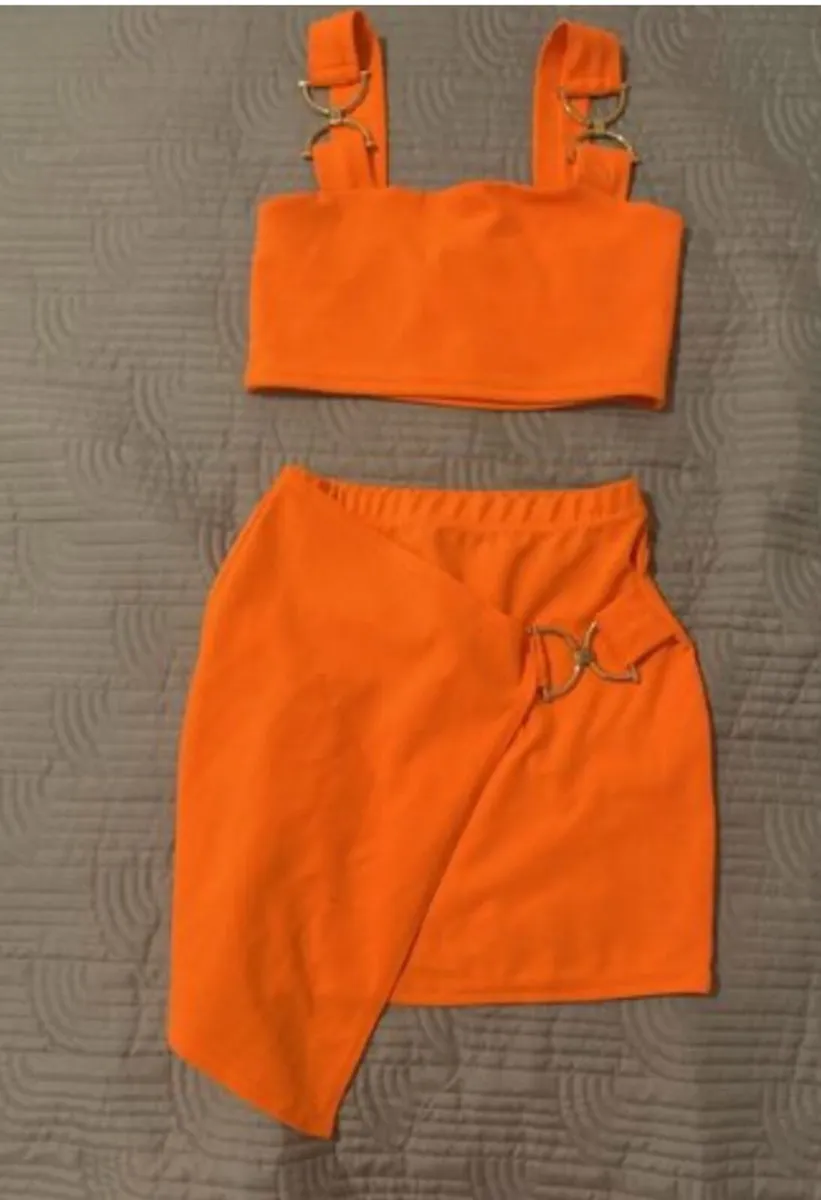 Love Lisa Orange Co-Ord Size 8 - Image 1