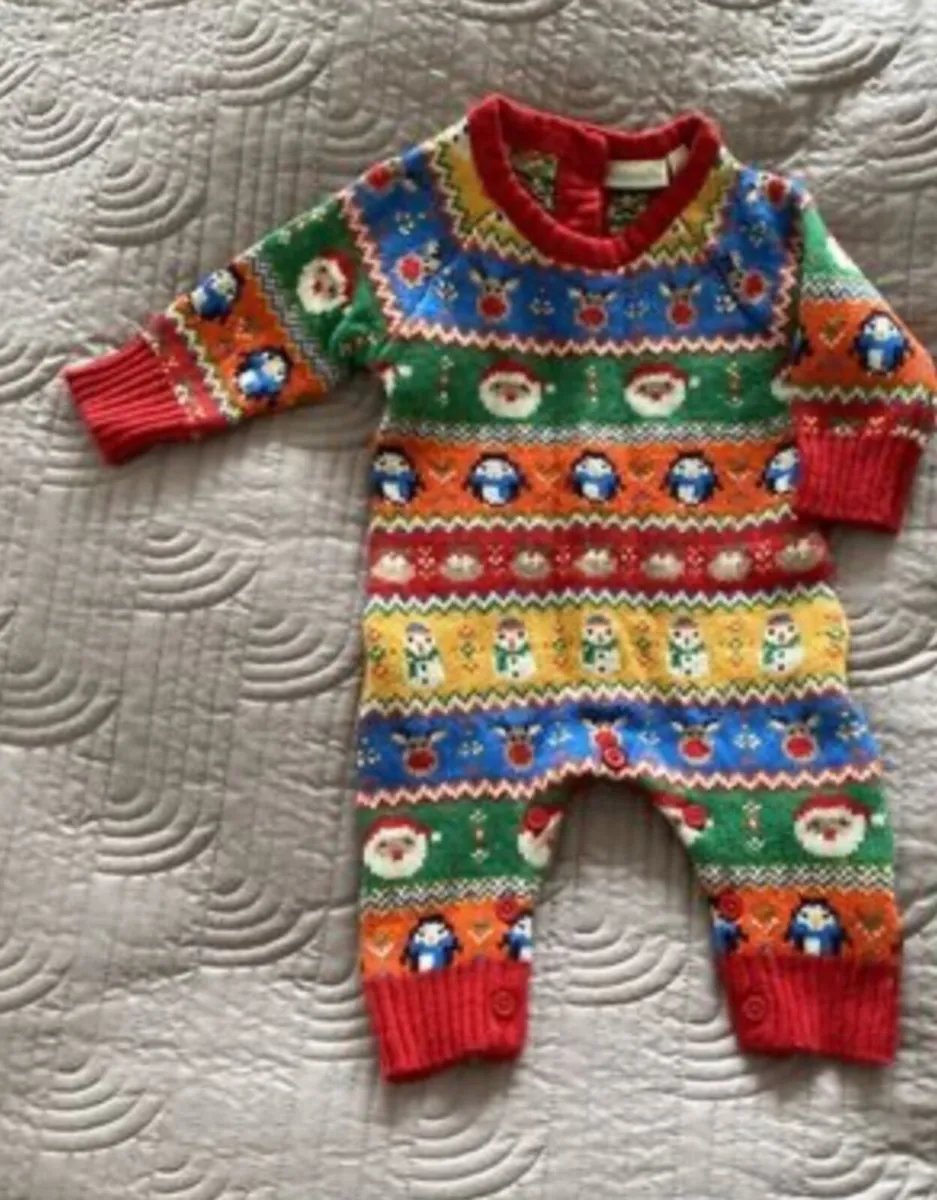 Beautiful baby gro - Christmas - JoJo Maman BeBe - Image 2