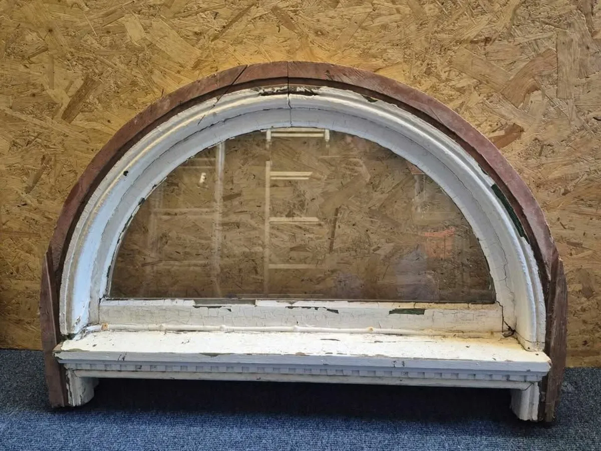 Half Moon Wooden Window - Image 1