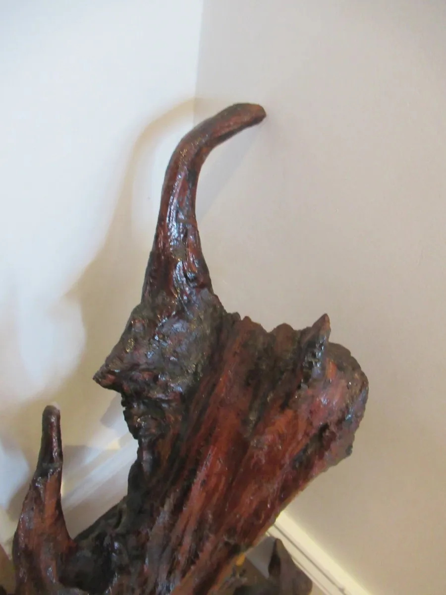 antique vintage bog oak ornment cottage wood - Image 4