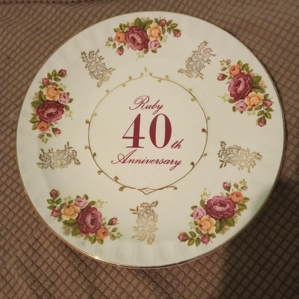 40th Anniversary Plate
