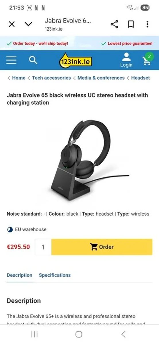 Jabra Evolve2 65 - Image 2