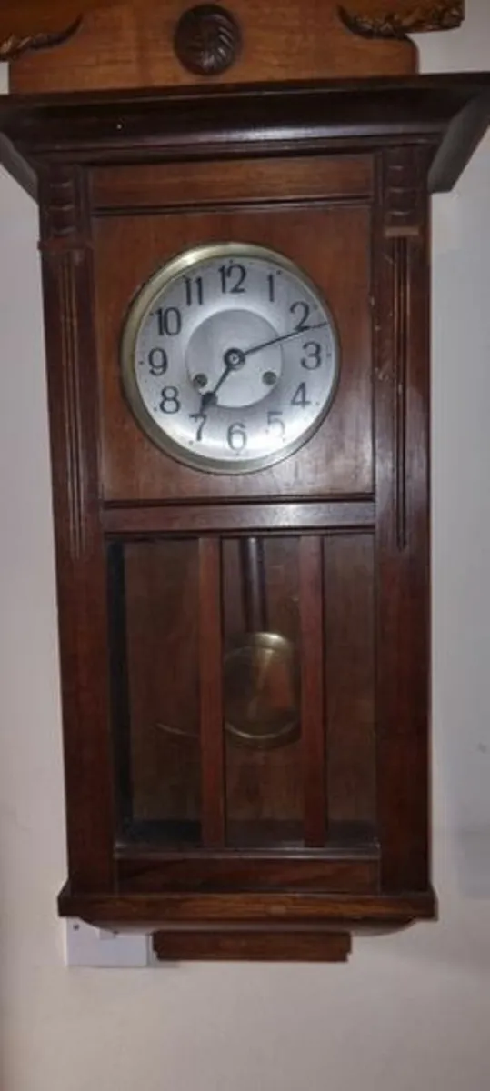 Large vintage German wall clock - Image 1