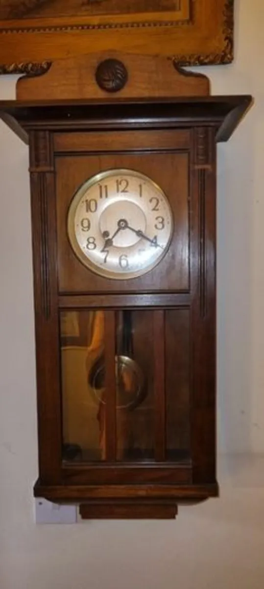 Large vintage German wall clock - Image 3