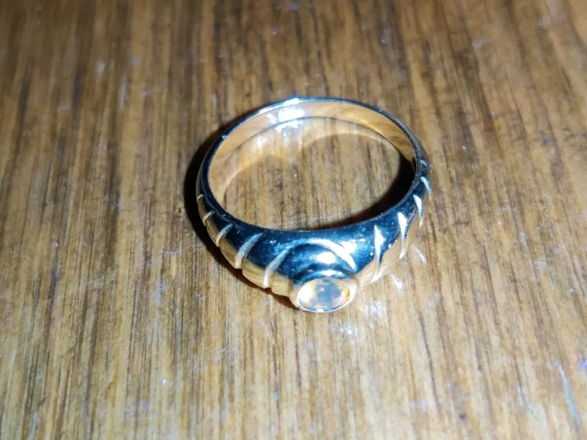 ORANGE BERYL SAPPHIRE, 9CT Gold New Unisex Ring ! - Image 2