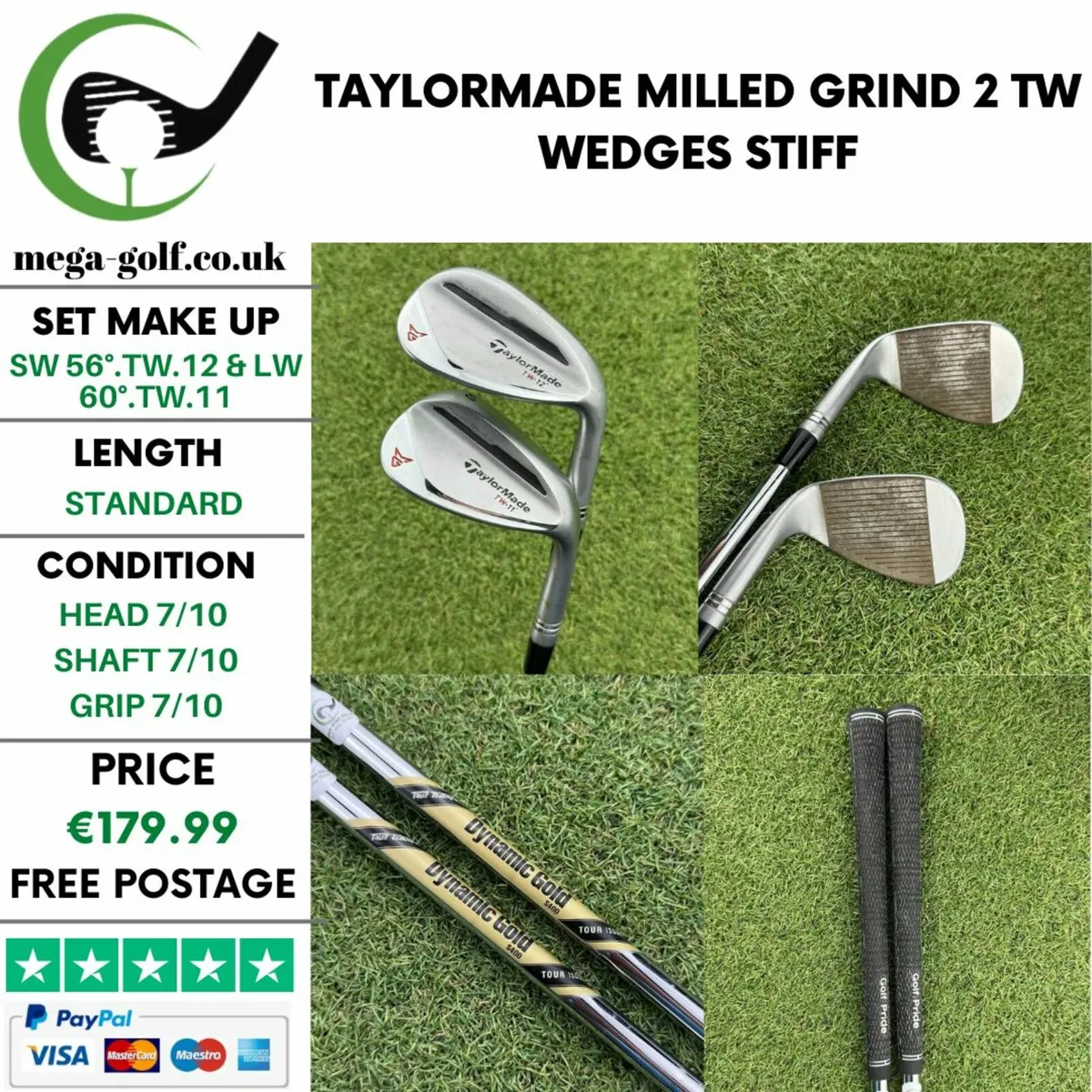 Taylormade Milled Grind 2 Tw Wedges Set / Stiff - Image 1