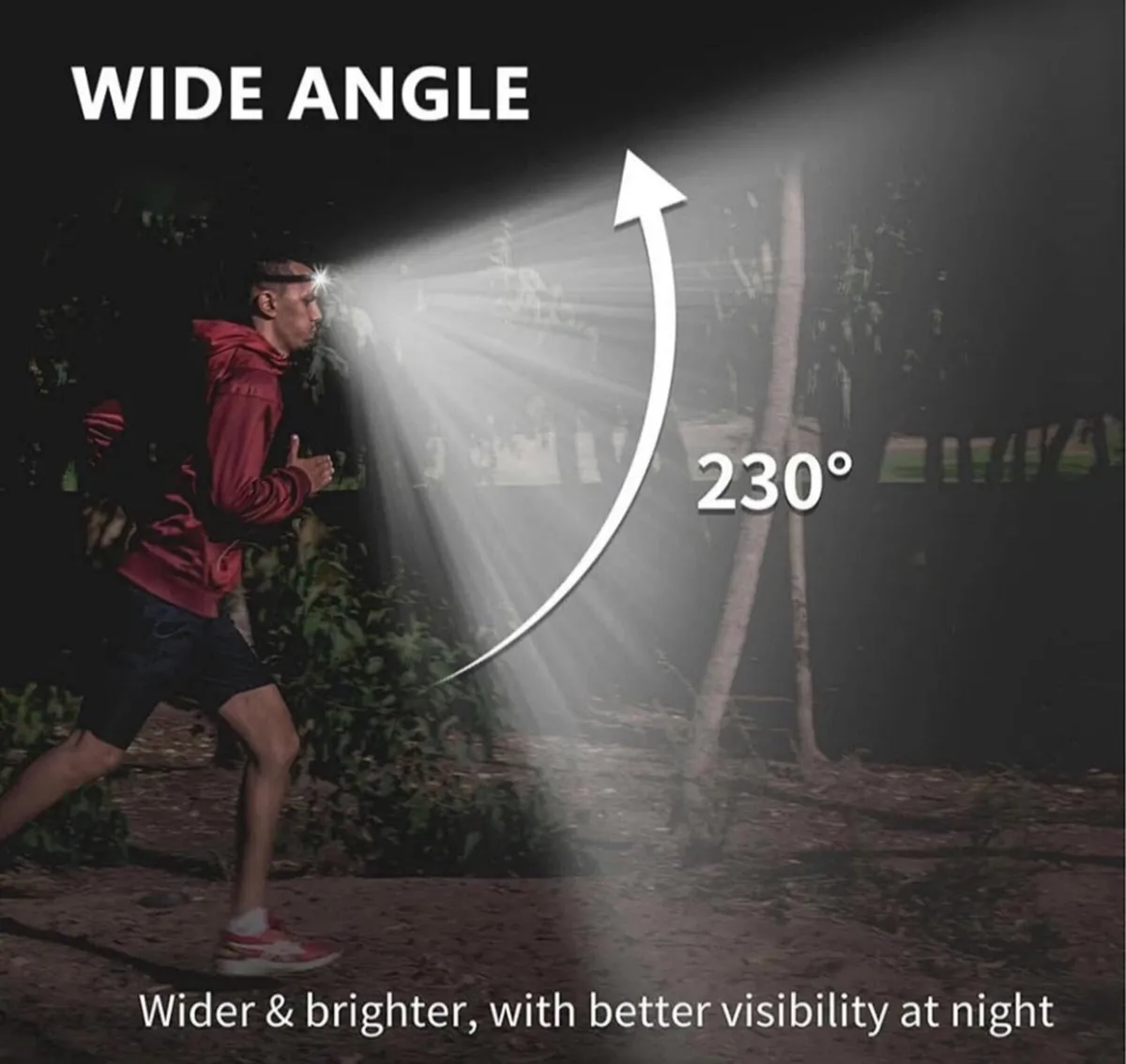 2 x LED Head Torch Rechargeable waterproof - Image 3