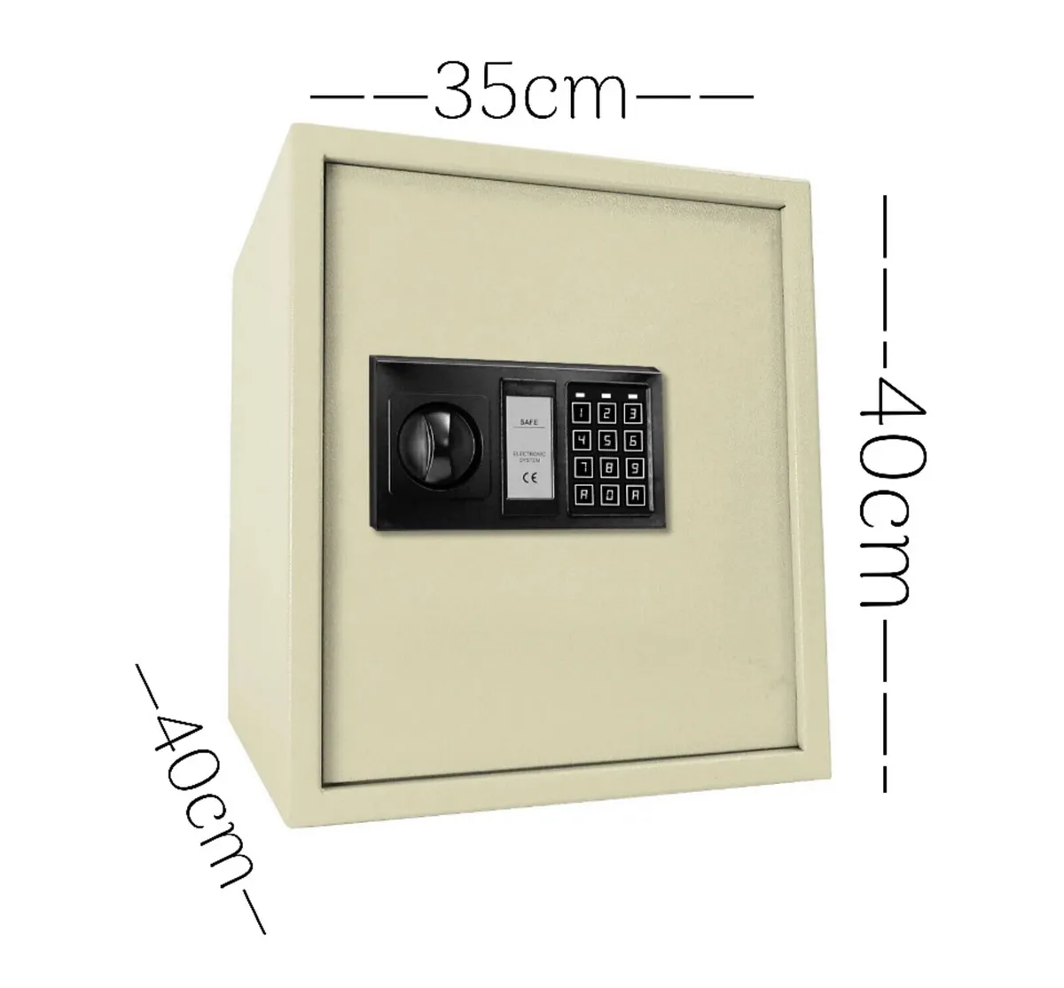 Large 53L Heavy Duty Steel Electronic Safe 16kg - Image 1