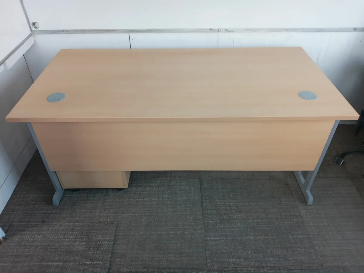 Delivery - Office Desk with Pedestal of Drawers - Image 2