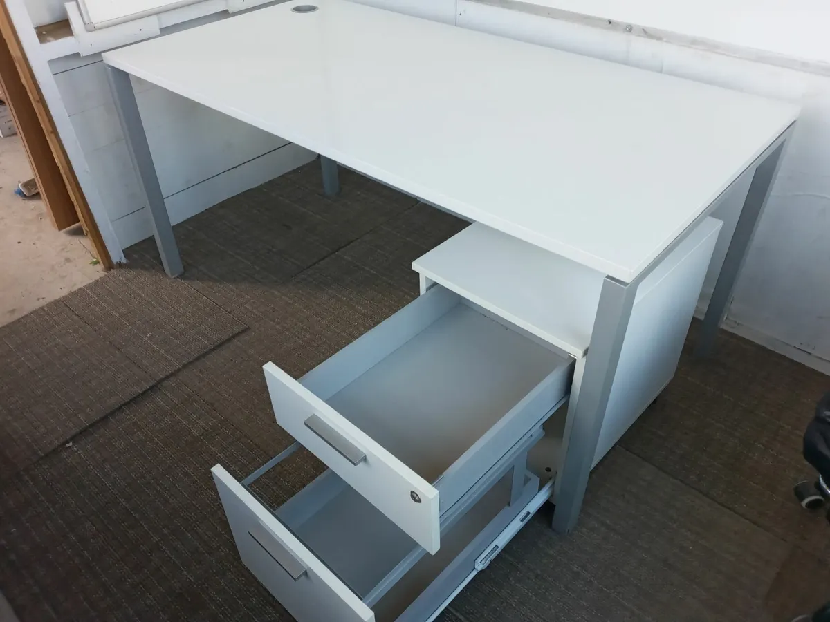 Delivery - 2 x Sets Office Desks with Pedestals - Image 4