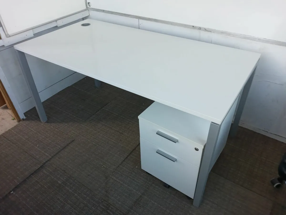 Delivery - 2 x Sets Office Desks with Pedestals - Image 3