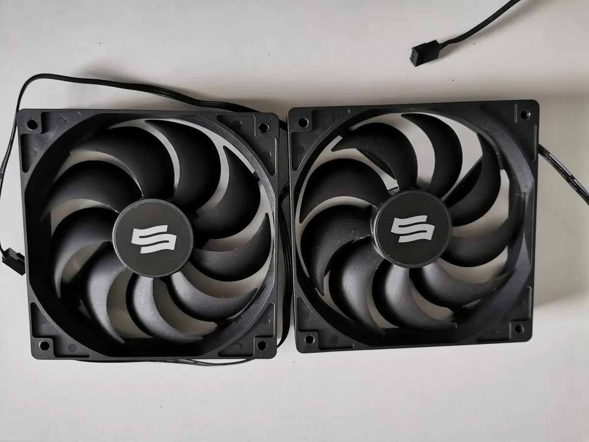 2x 120mm Brand SigmaHP fans, NEW - Image 1