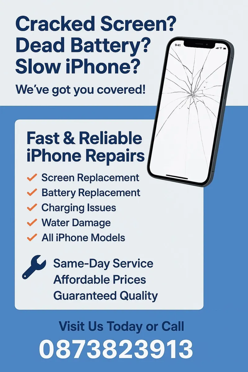 1 hour iPhone repairs and sales Mountbellew. - Image 1