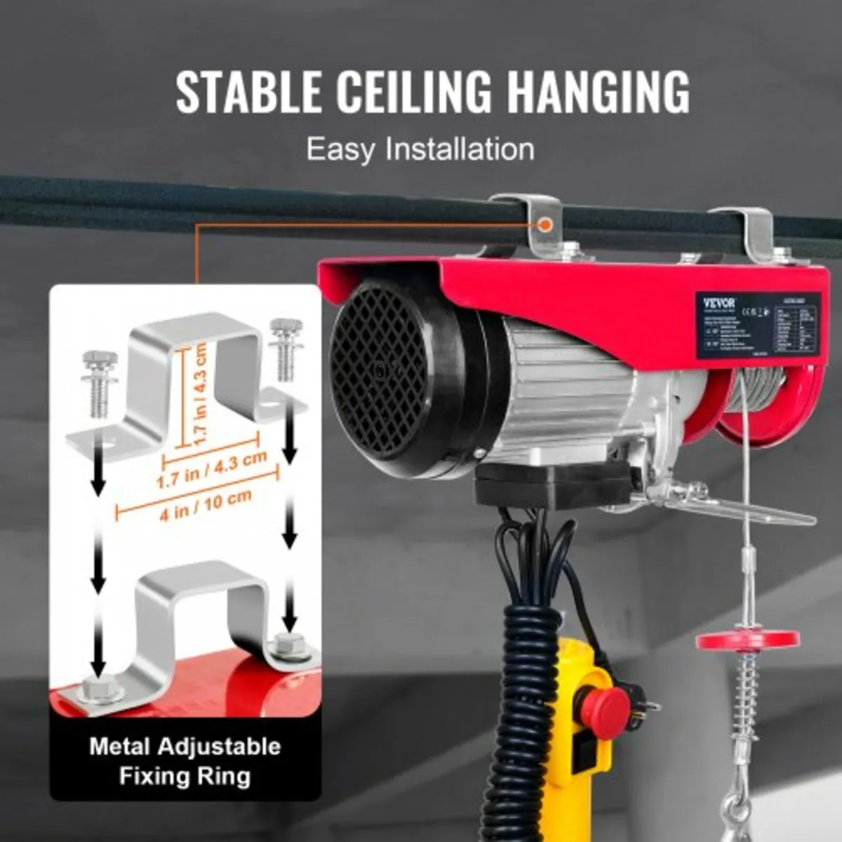 Electric Hoist, 598.7 kg Lifting Capacity, 1150W 2 - Image 3