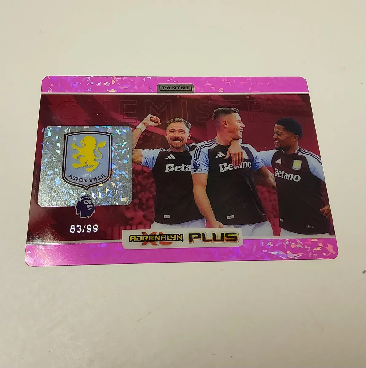 CHEMISTRY PURPLE - ASTON VILLA  83/99 Adrenalyn XL - Image 1