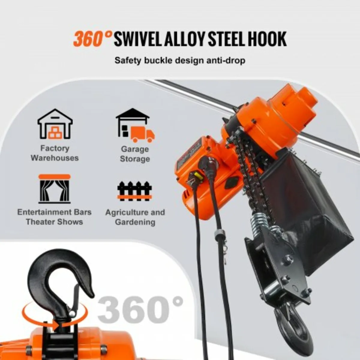 Electric Chain Hoist Single Phase Crane Hoist 997. - Image 4
