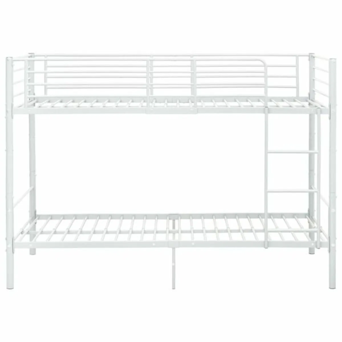 2 Single or single Bunk Bed, white with mattress - Image 2