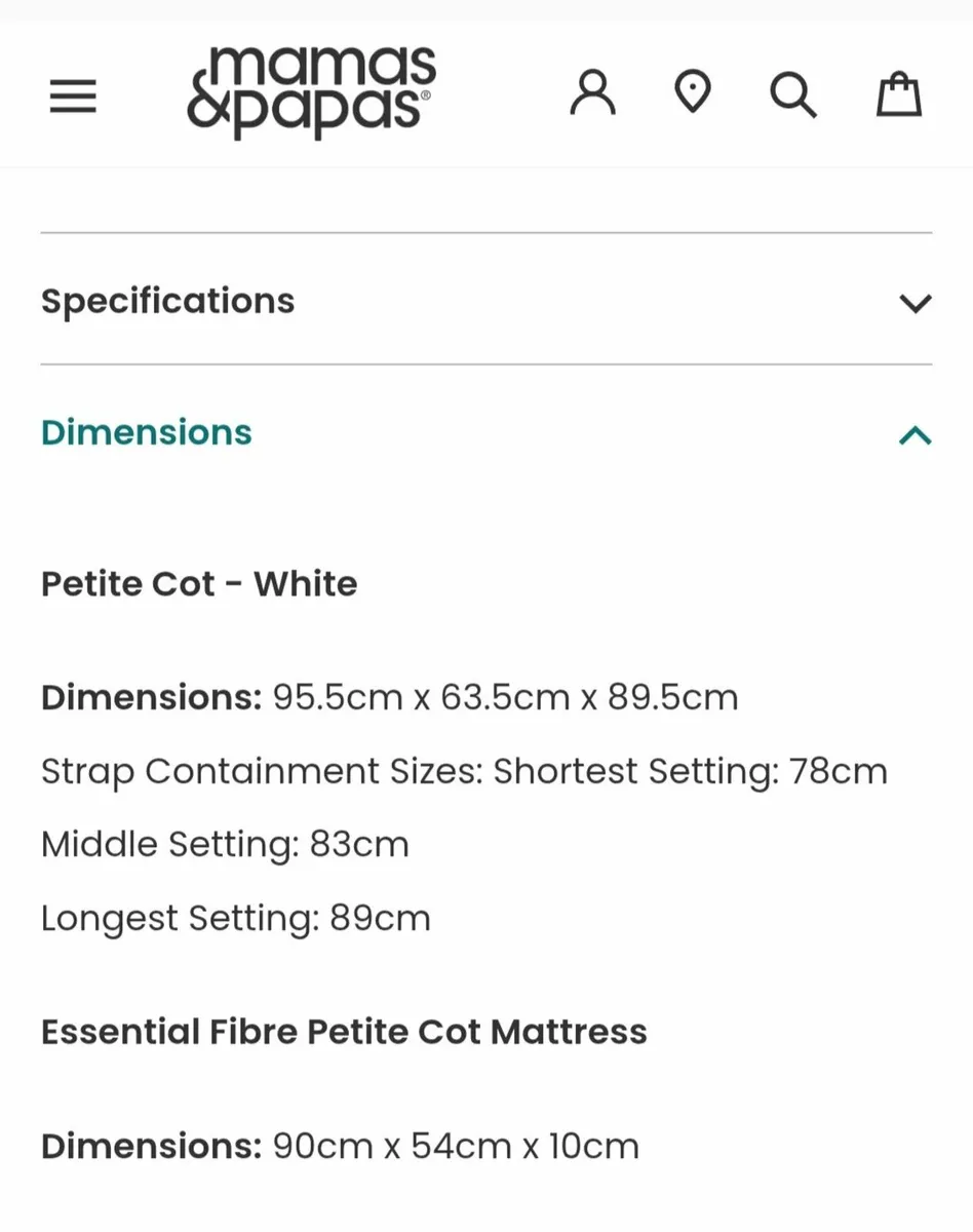Petite cot - Image 2