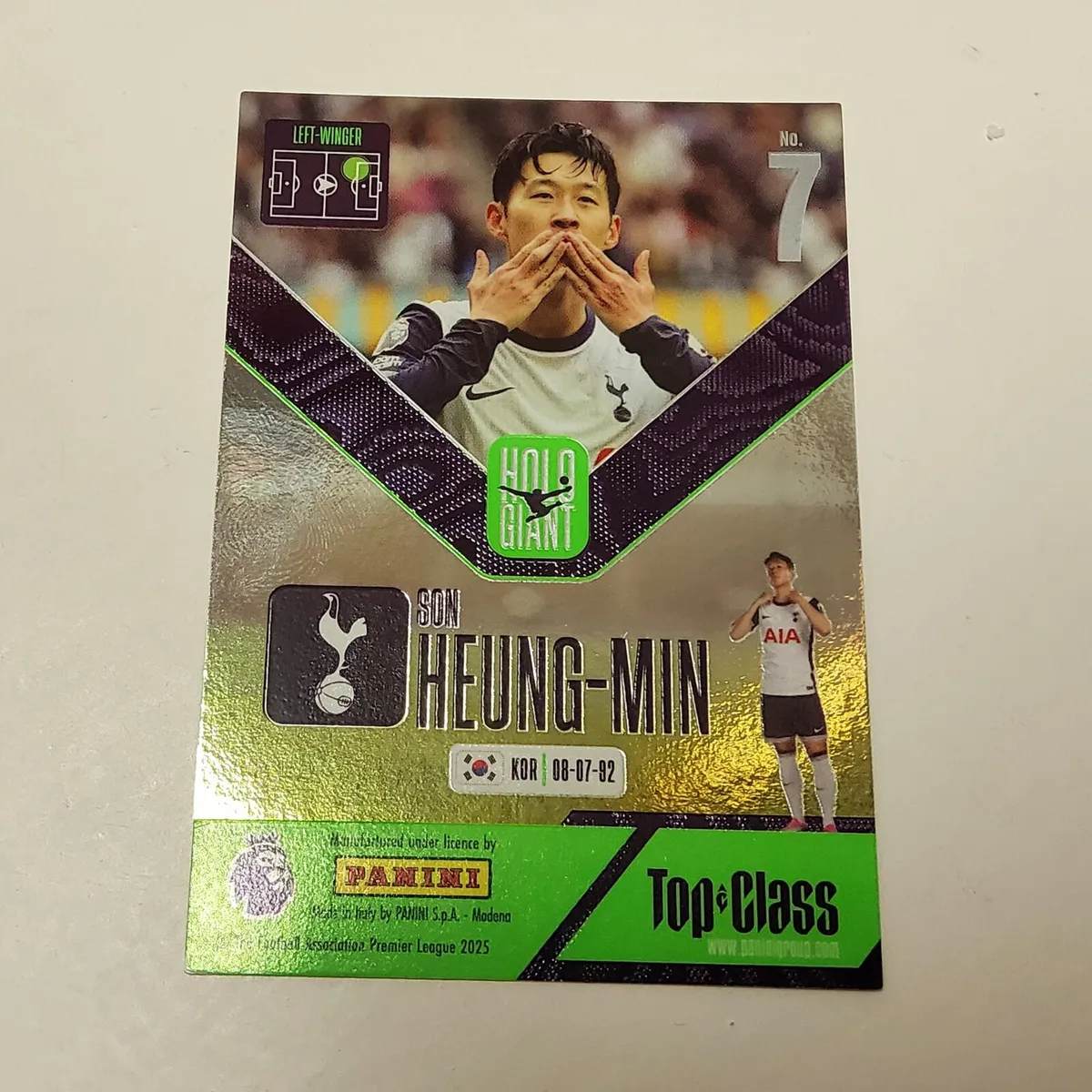 SON HEUNG MIN / HOLO GIANT - Panini Top Class 2025 - Image 2