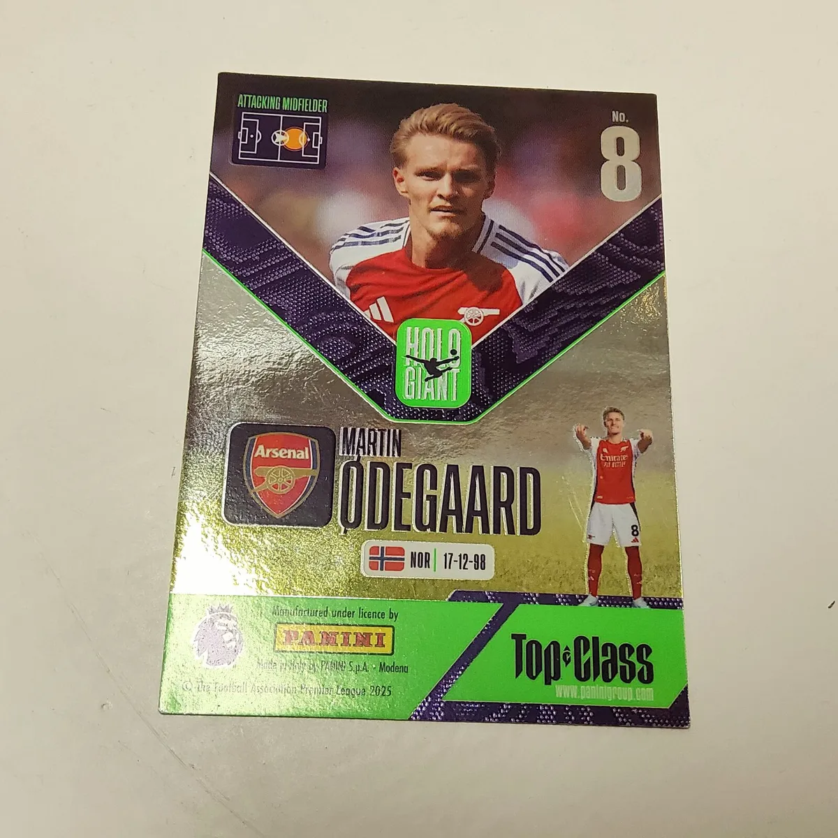 MARTIN ODEGAARD / HOLO GIANT - Panini Top Class - Image 2