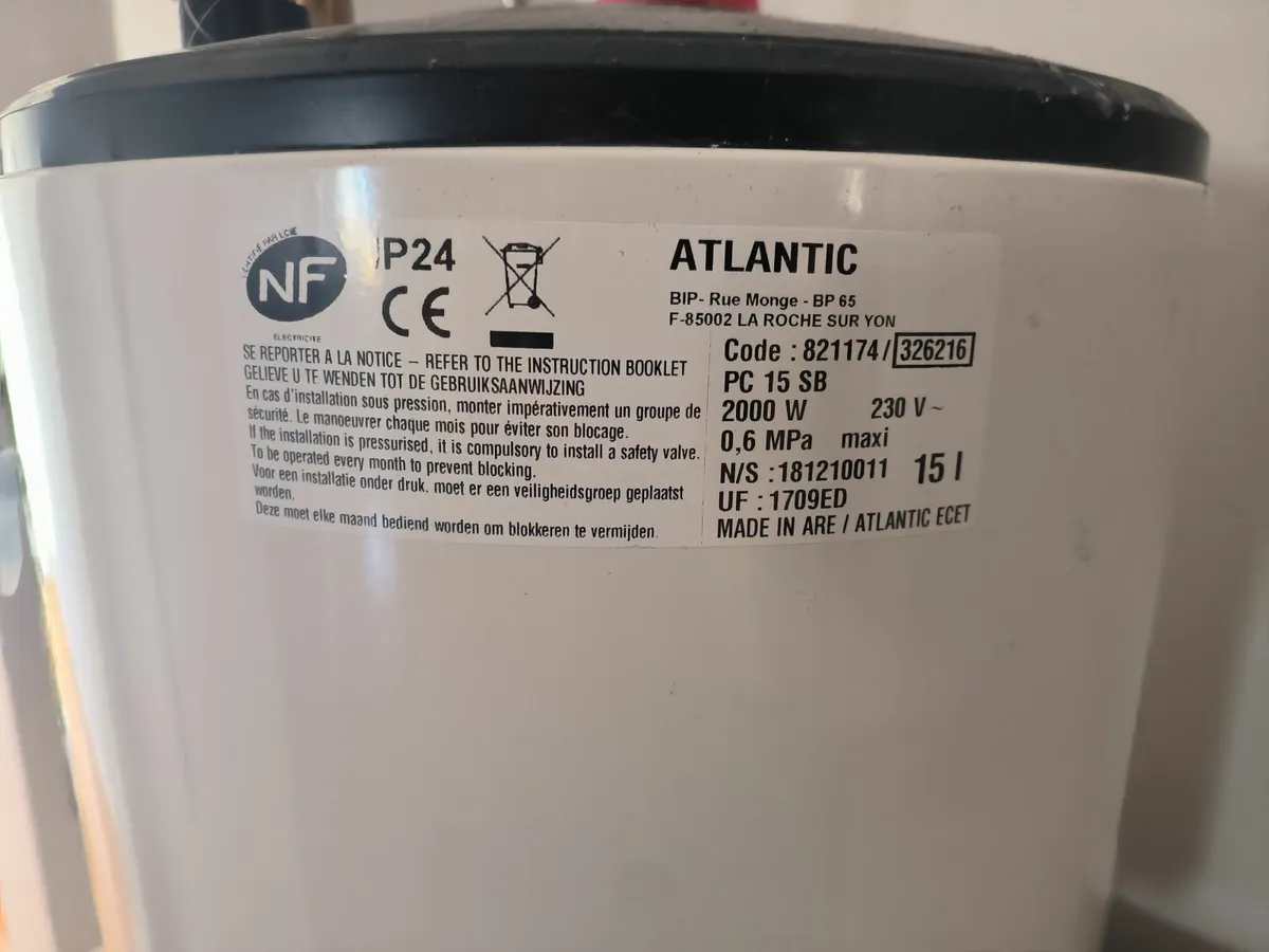 Water Heater Atlantic PC 15 SB - Image 2