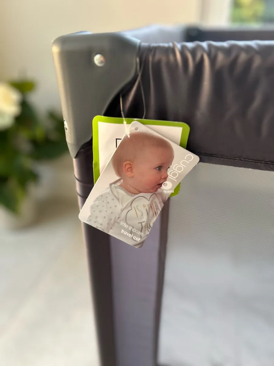 Chuggi Travel Cot with mattress & carry bag - Image 1