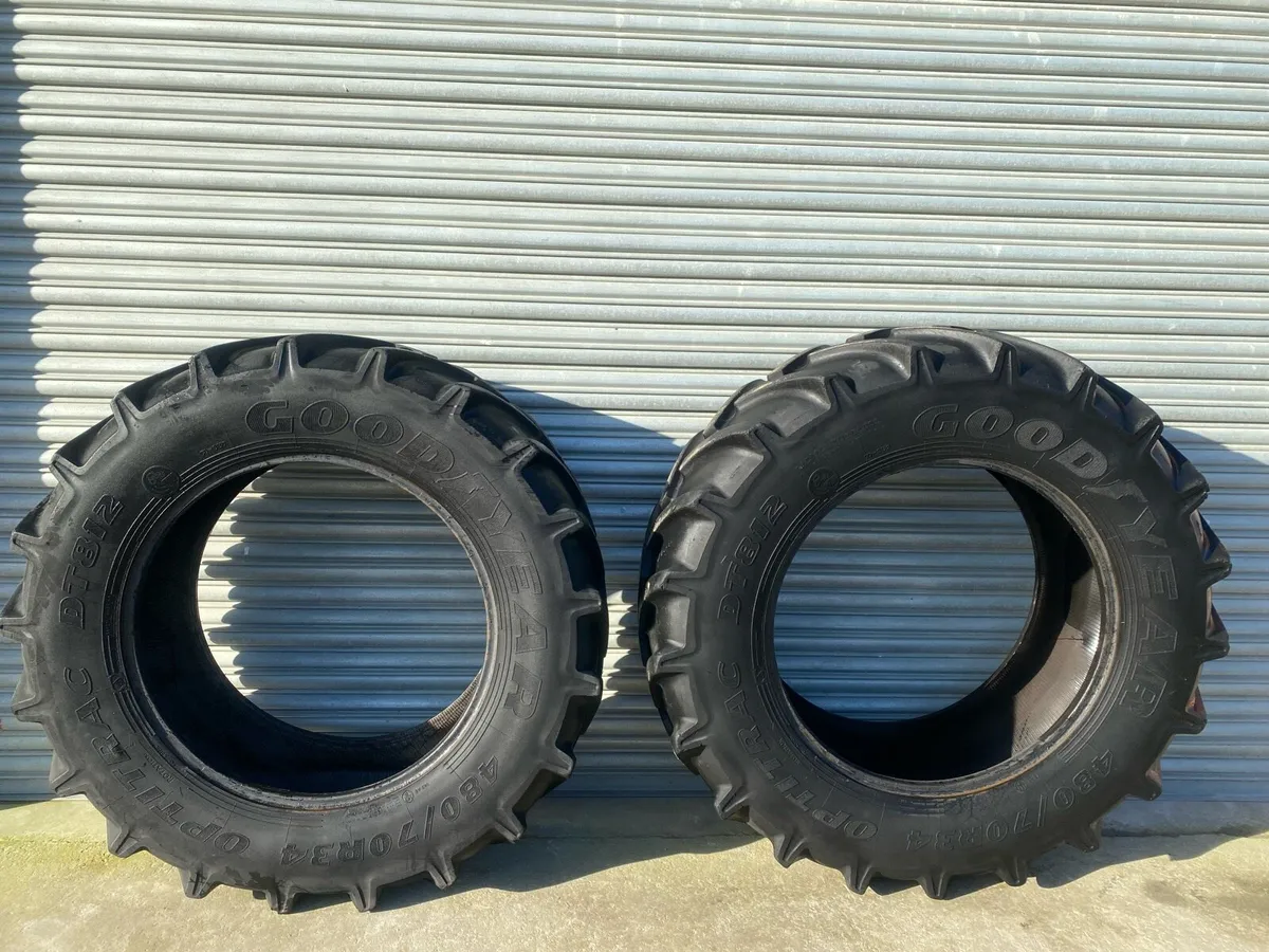 480/70R34 Tyres 50% Good year Radial - Image 1