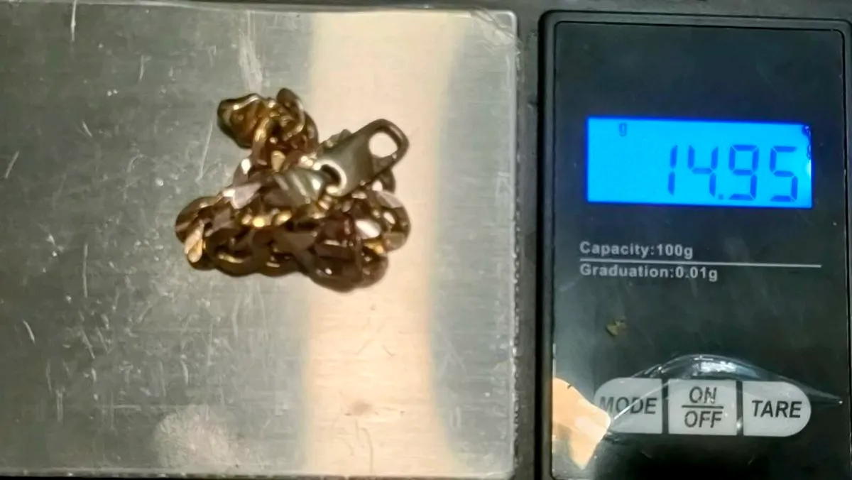 9ct Yellow Gold Curb Chain Bracelet 14.96g - Image 4