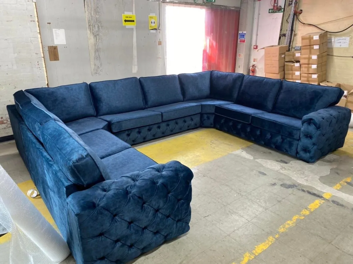Huge fabric corner sofa - Image 1