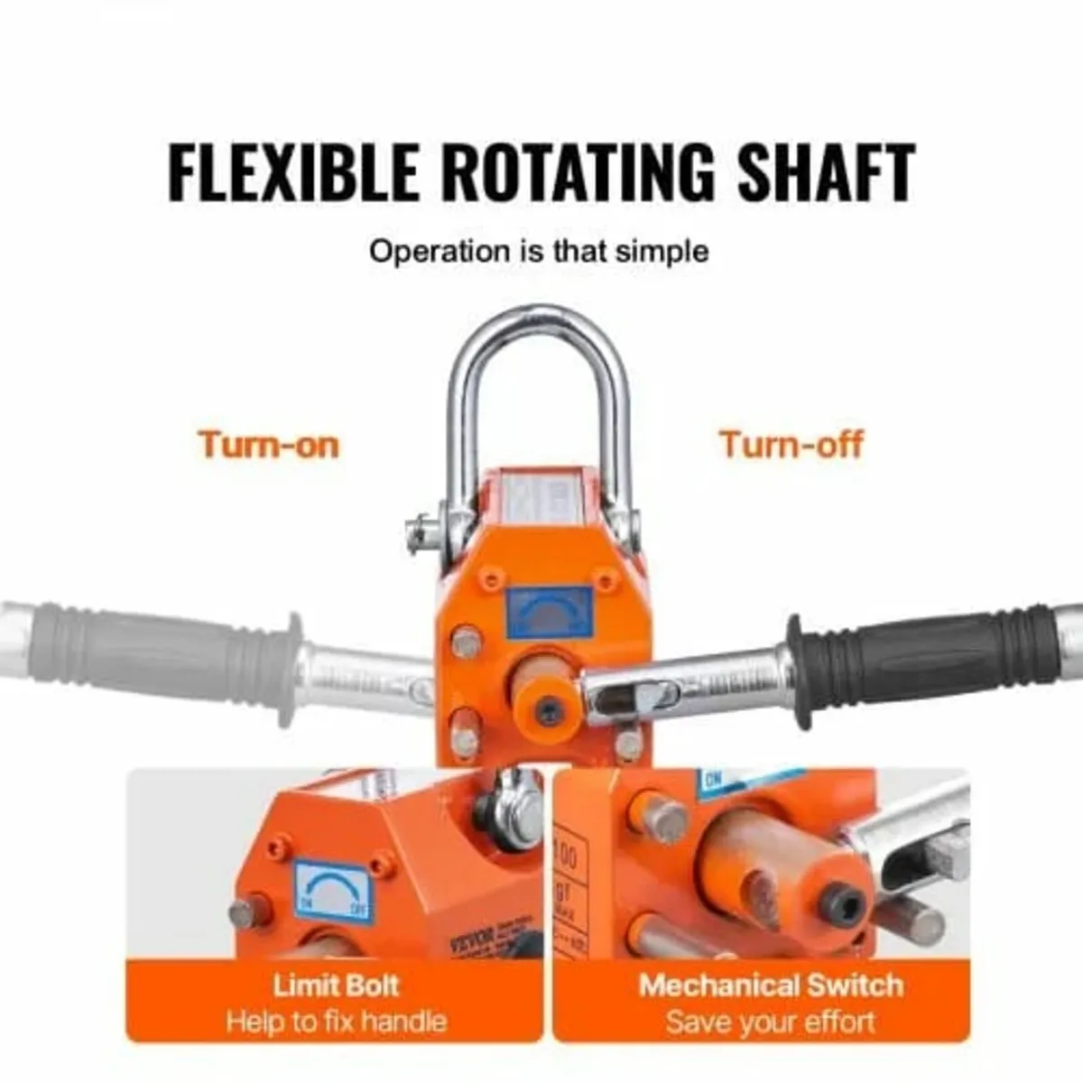 Magnetic Lifter, 1320 lbs/600kg Pulling Capacity, - Image 4