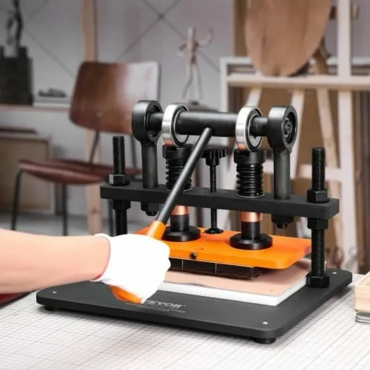Leather Cutting Machine, 11 x 5.5 in Embossing Pla - Image 2