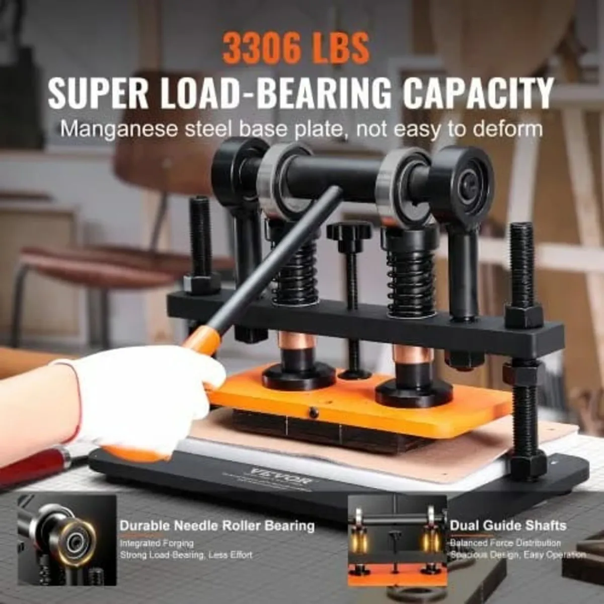 Leather Cutting Machine, 25.9 x 12 cm Embossing Pl - Image 3