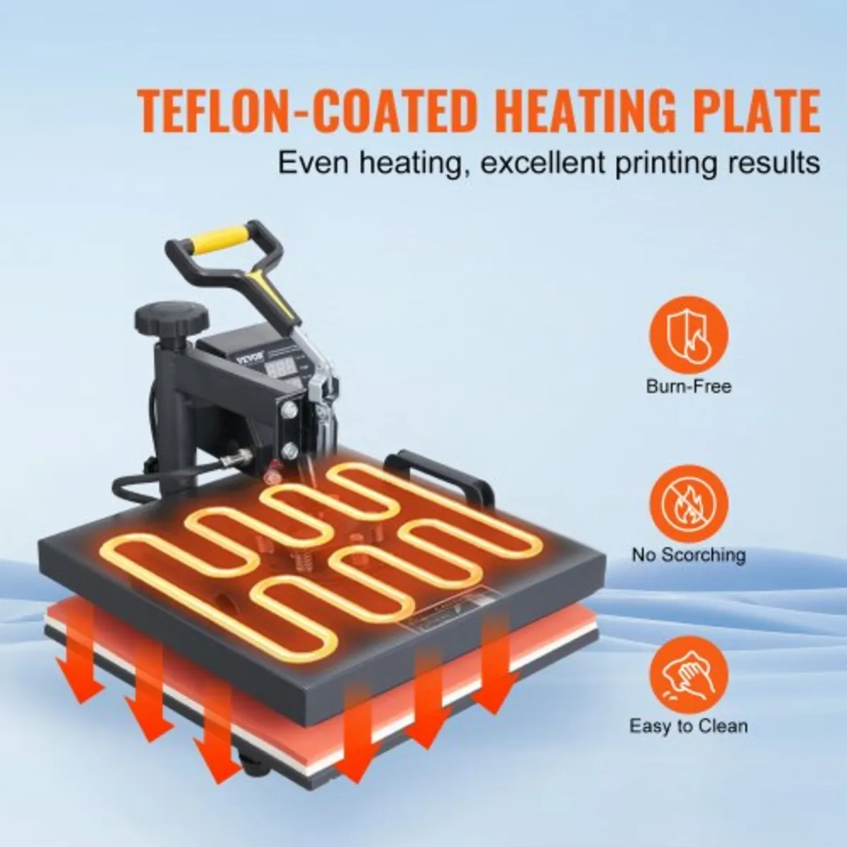 15x15inch / 38x38cm, 2IN1 Clamshell Sublimation Tr - Image 2