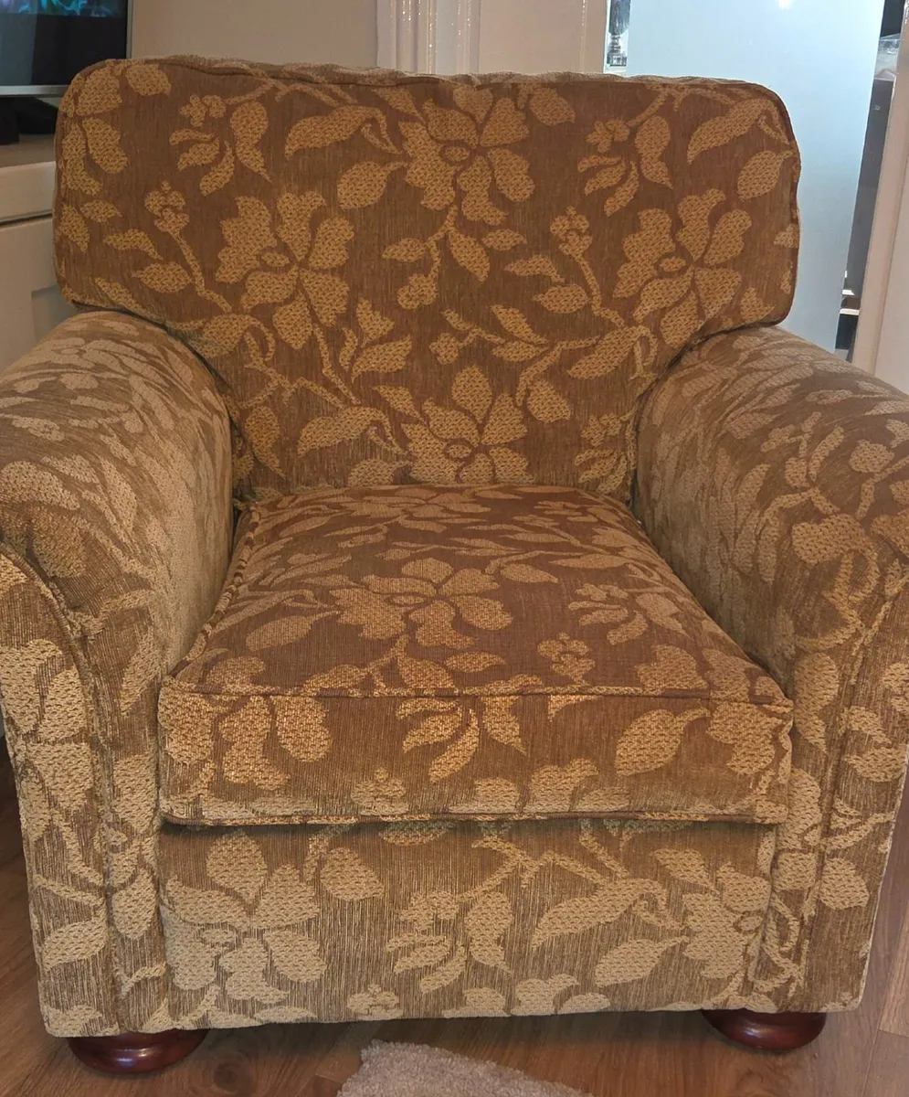2 seater couch plus armchair - Image 3
