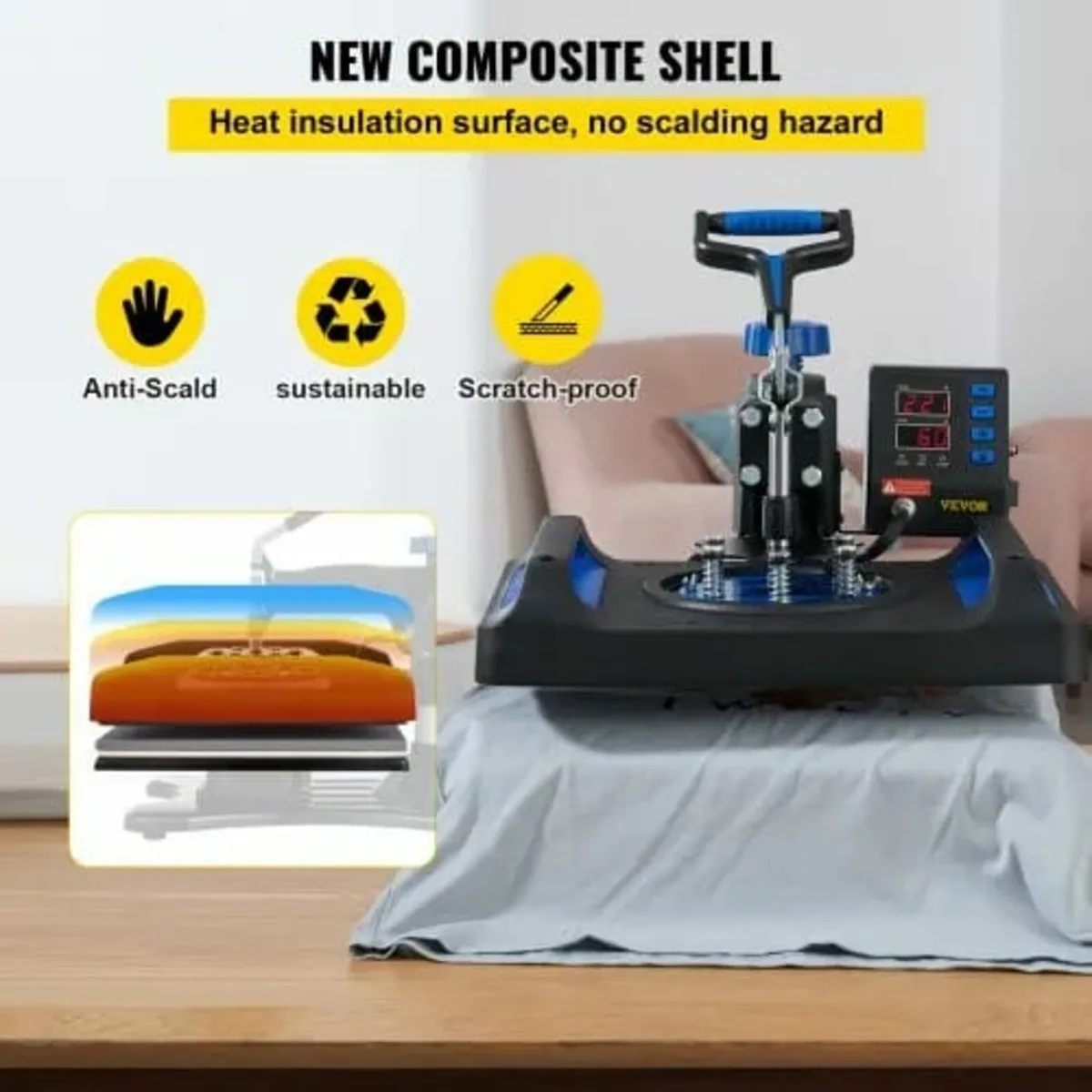 Heat Press Machine, 30.48 x 38.1 cm, Fast Heating, - Image 2
