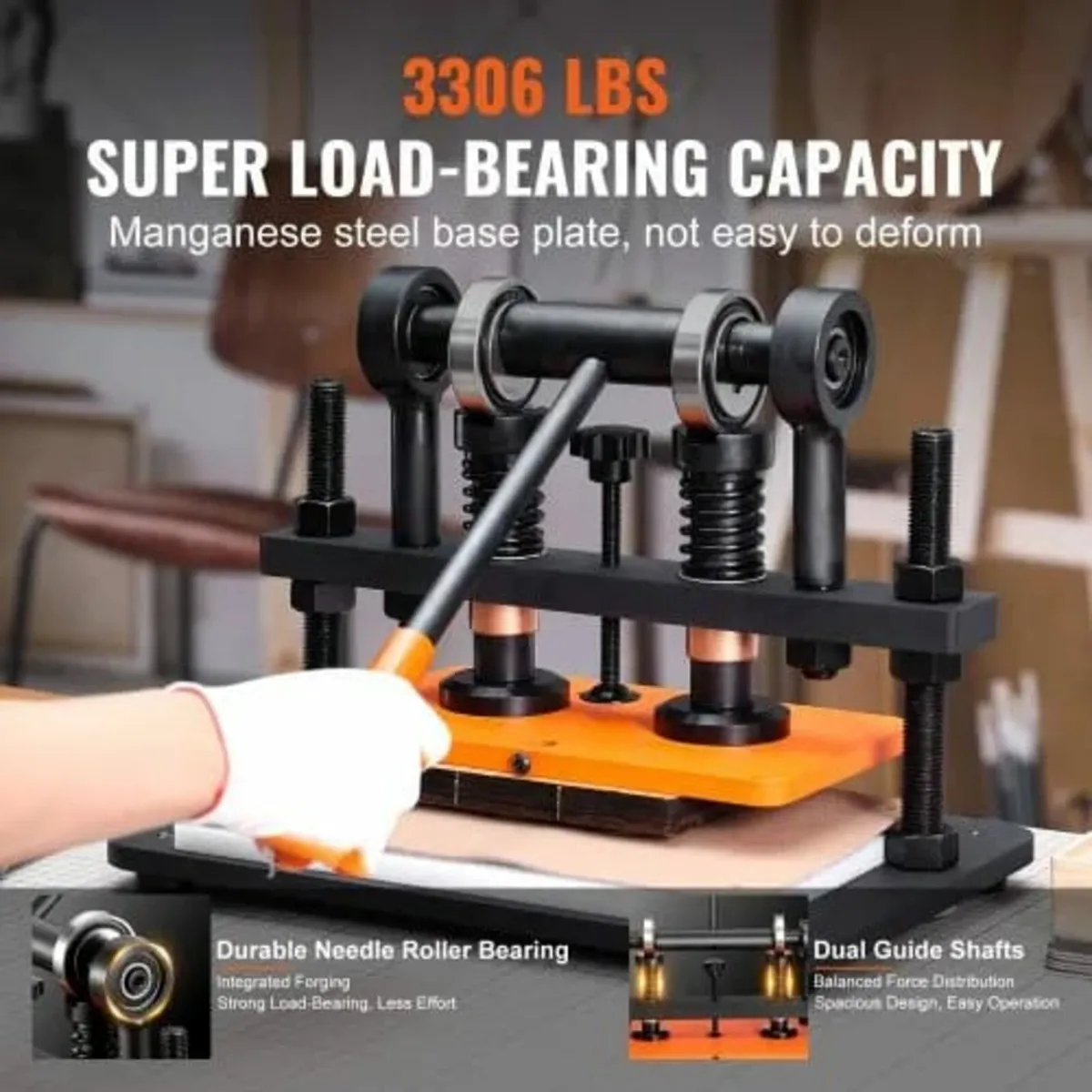 Leather Cutting Machine, 25.9 x 15 cm Embossing Pl - Image 3