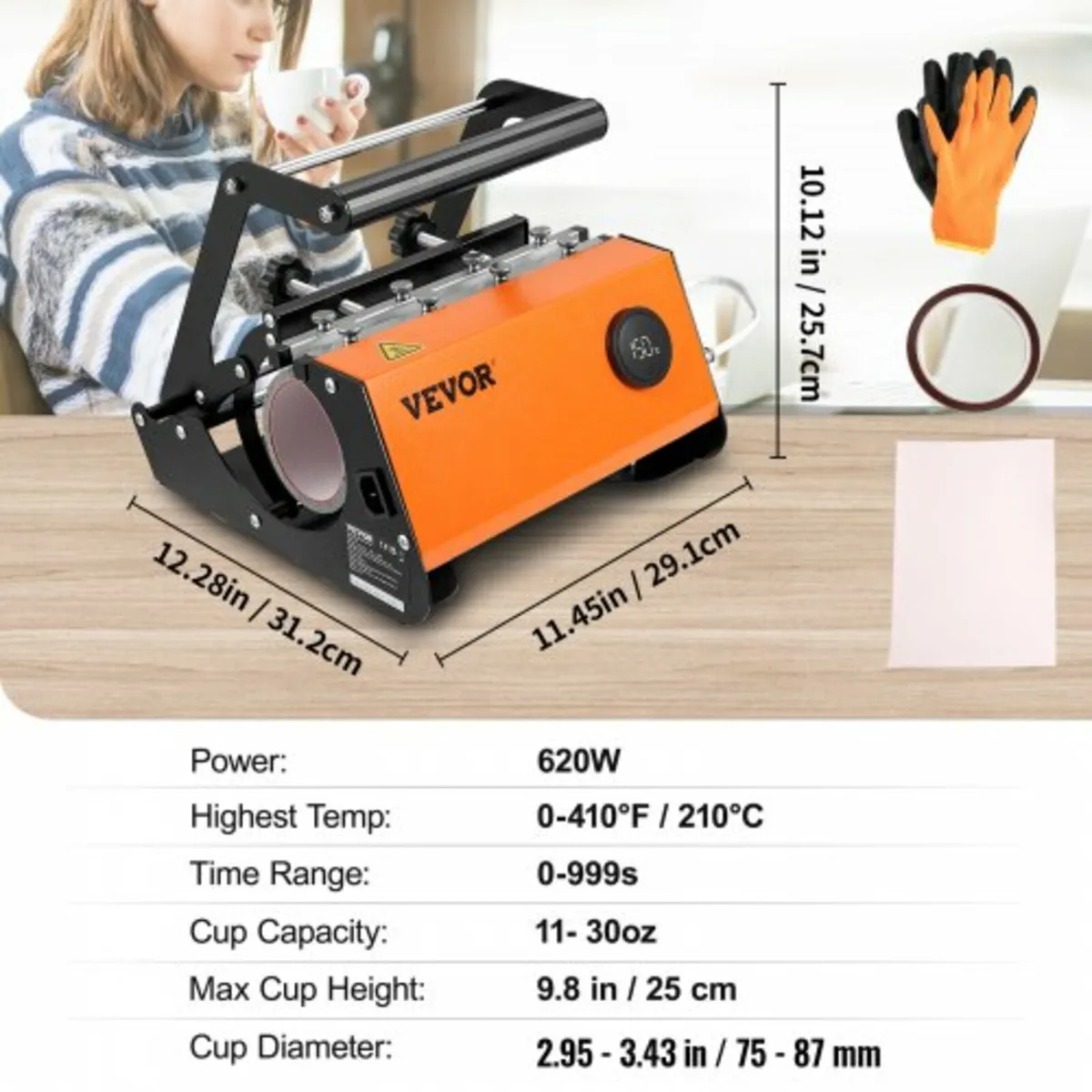 Mug Heat Press, 850.5 g Tumbler Heat Press Machine - Image 2