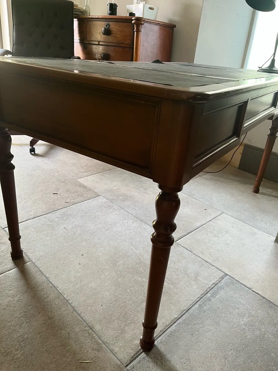 Solid wood antique desk priced for quick sale - Image 2