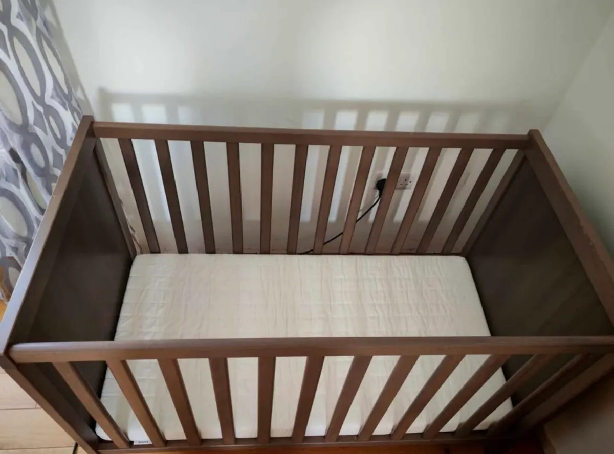 Ikea Crib with mattress - Image 1