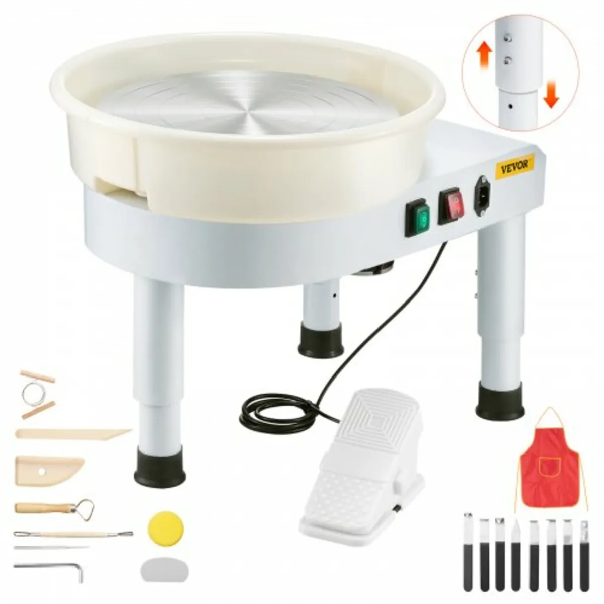 Pottery Wheel, 35 cm Ceramic Wheel Forming Machine - Image 1