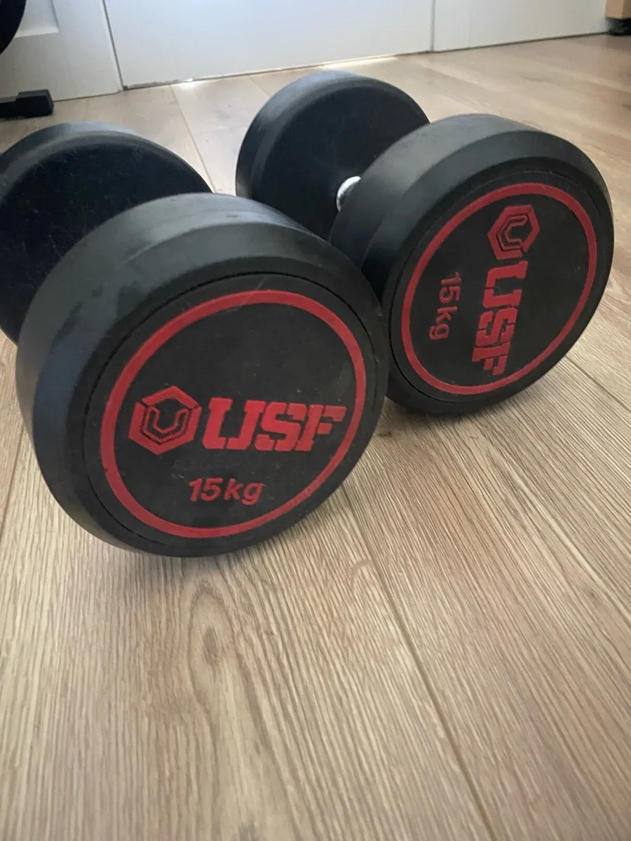 15kg dumbells - Image 1