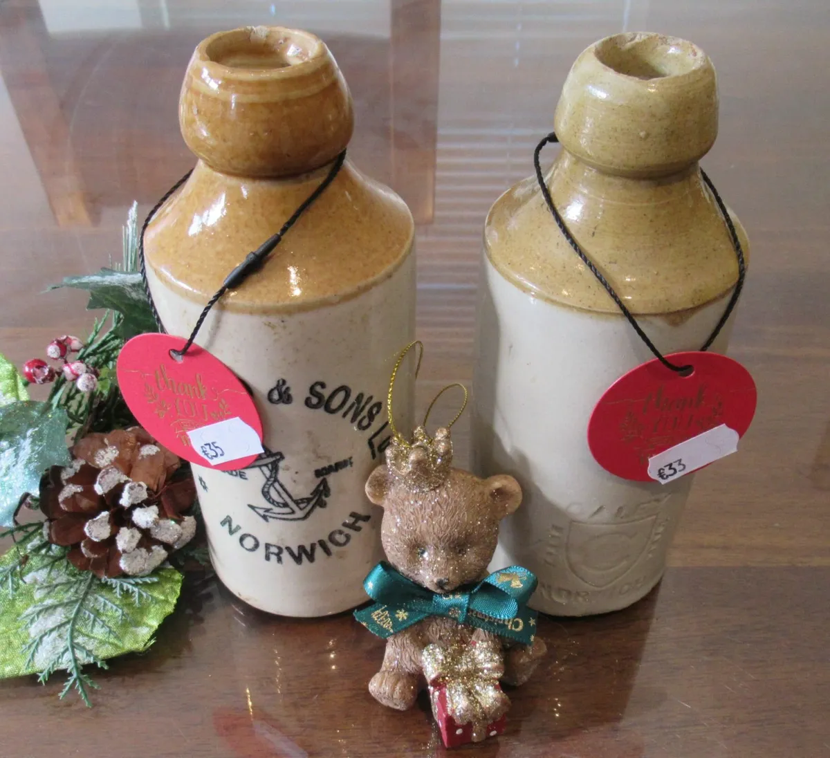 antique vintage flagon CHRISTMAS GIFT cottage pub - Image 2