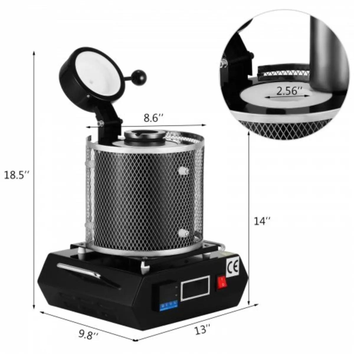 3KG Gold Melting Furnace 2100W Digital Melting Fur - Image 3