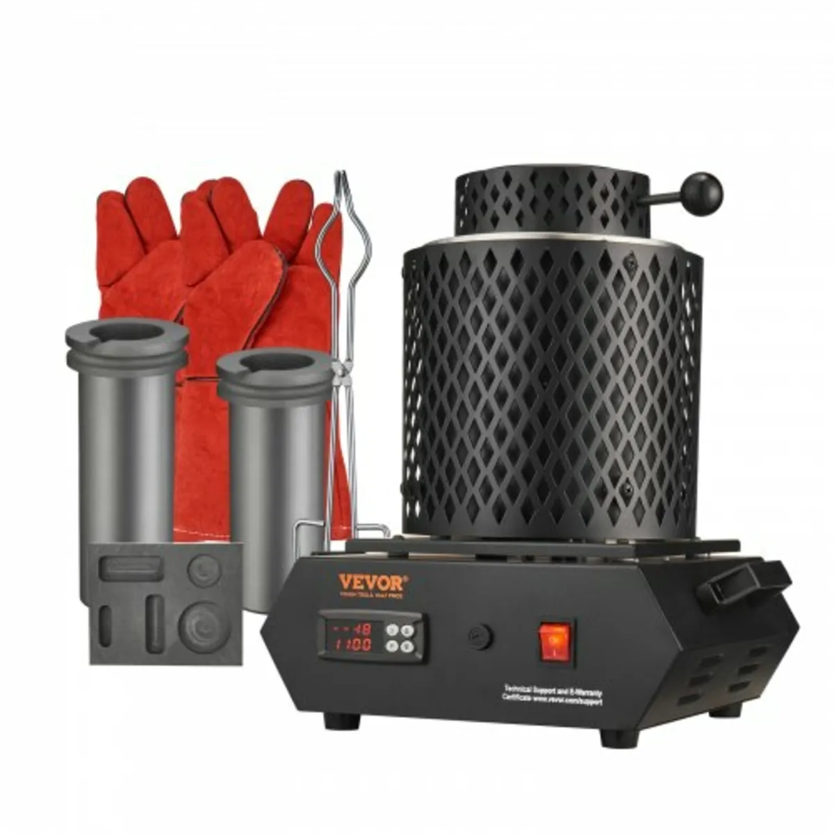 Gold Melting Furnace, 1350W Electric Digital Smelt - Image 1