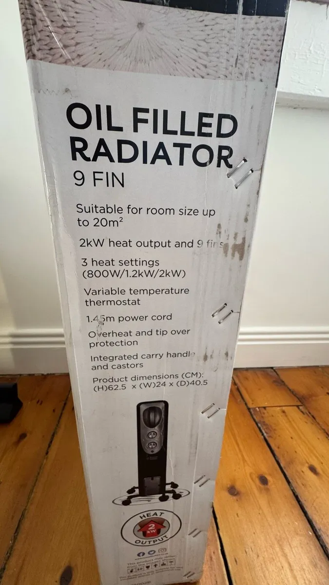 Russell Hobb Oil Heater 2kw - Image 2