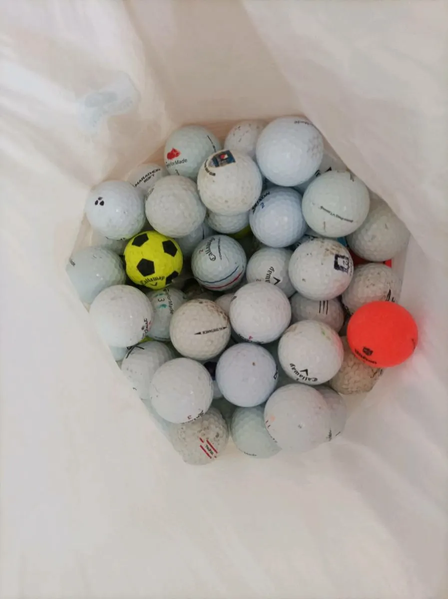 Over 150 used golf balls - Image 1