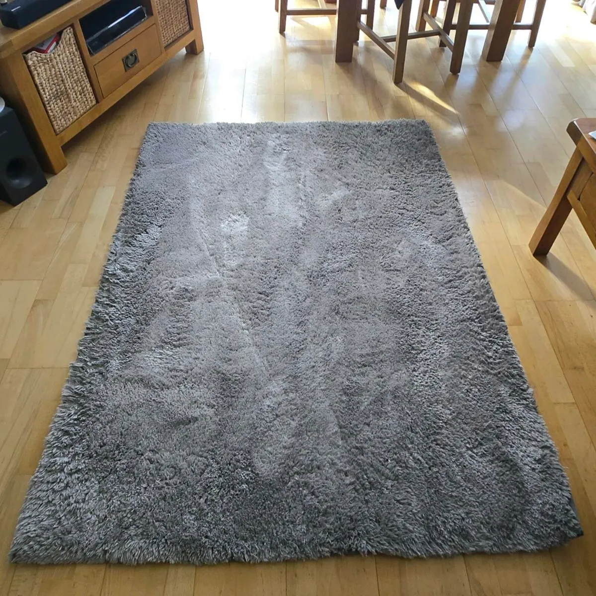 Grey thick pile rug - Image 1