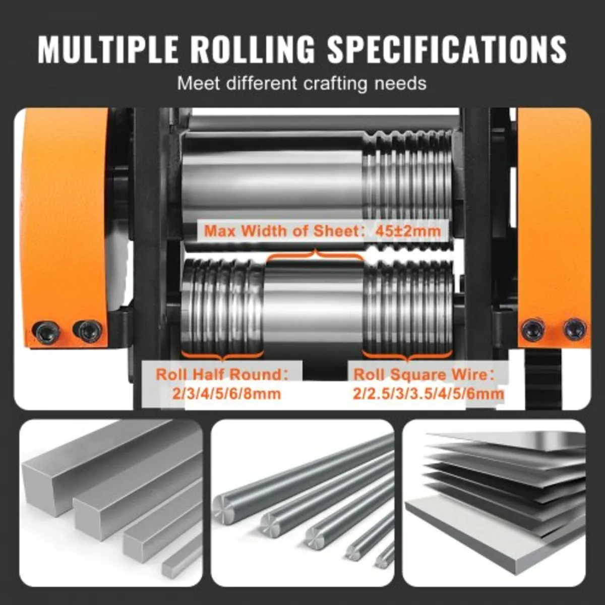 Rolling Mill, 1.77"/45 mm Jewelry Rolling Mill Mac - Image 3