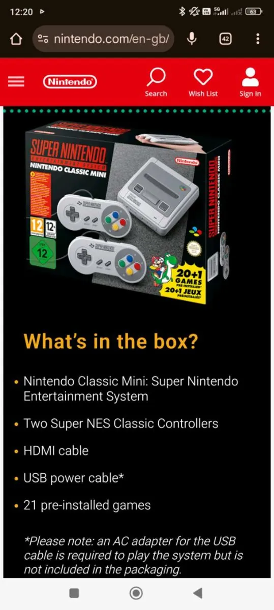 Super Nintendo mini plus extra games on usb stick - Image 1