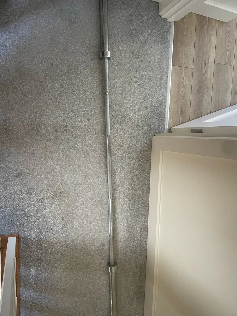 Olympic barbell and plates - Image 1